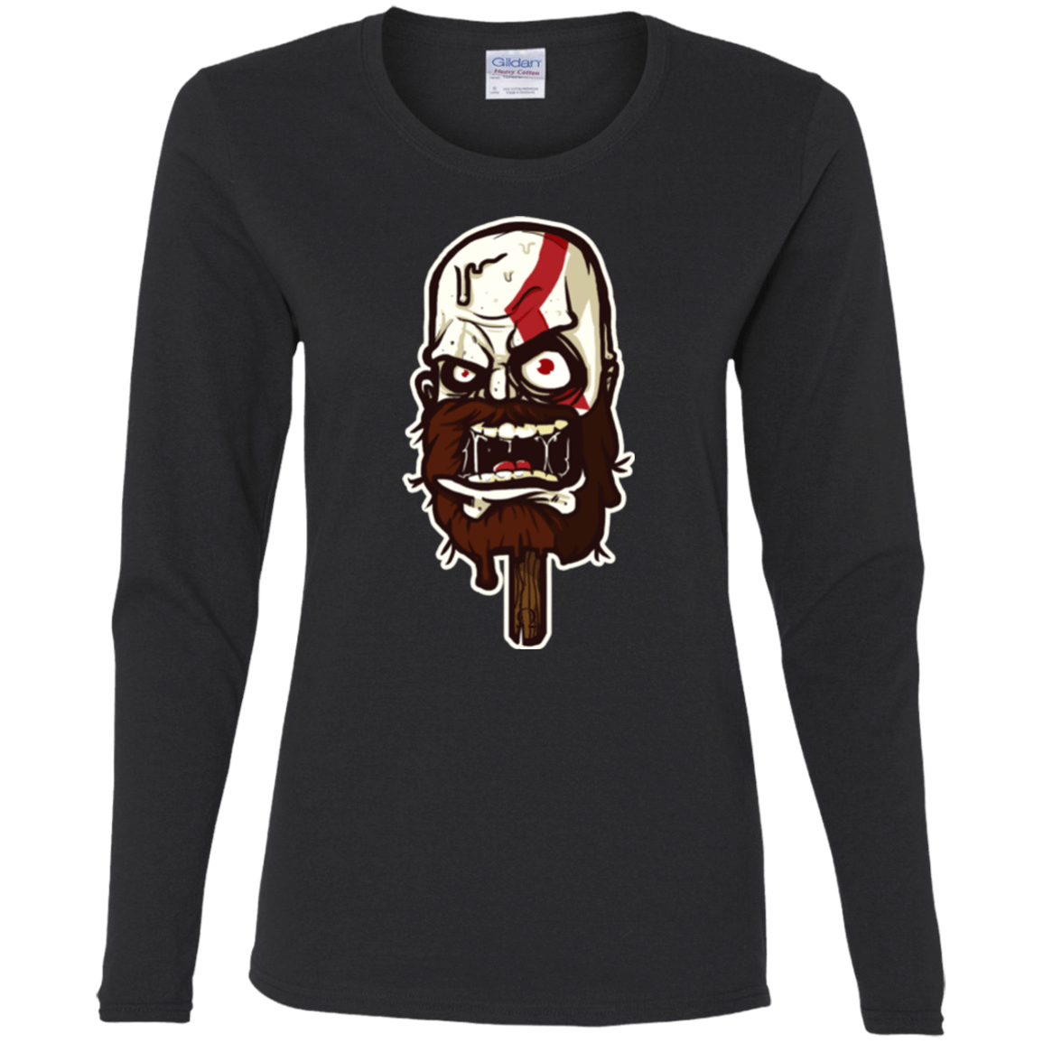 T-Shirts Black / S Greek Ice Cream Women's Long Sleeve T-Shirt