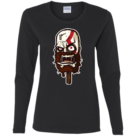 T-Shirts Black / S Greek Ice Cream Women's Long Sleeve T-Shirt