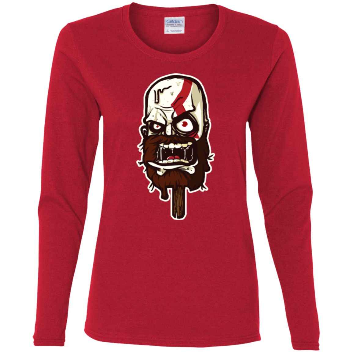 T-Shirts Red / S Greek Ice Cream Women's Long Sleeve T-Shirt