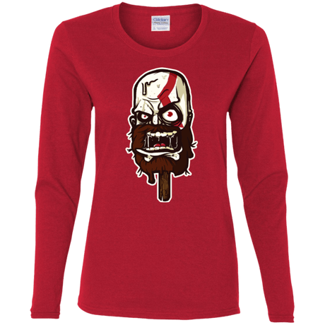 T-Shirts Red / S Greek Ice Cream Women's Long Sleeve T-Shirt
