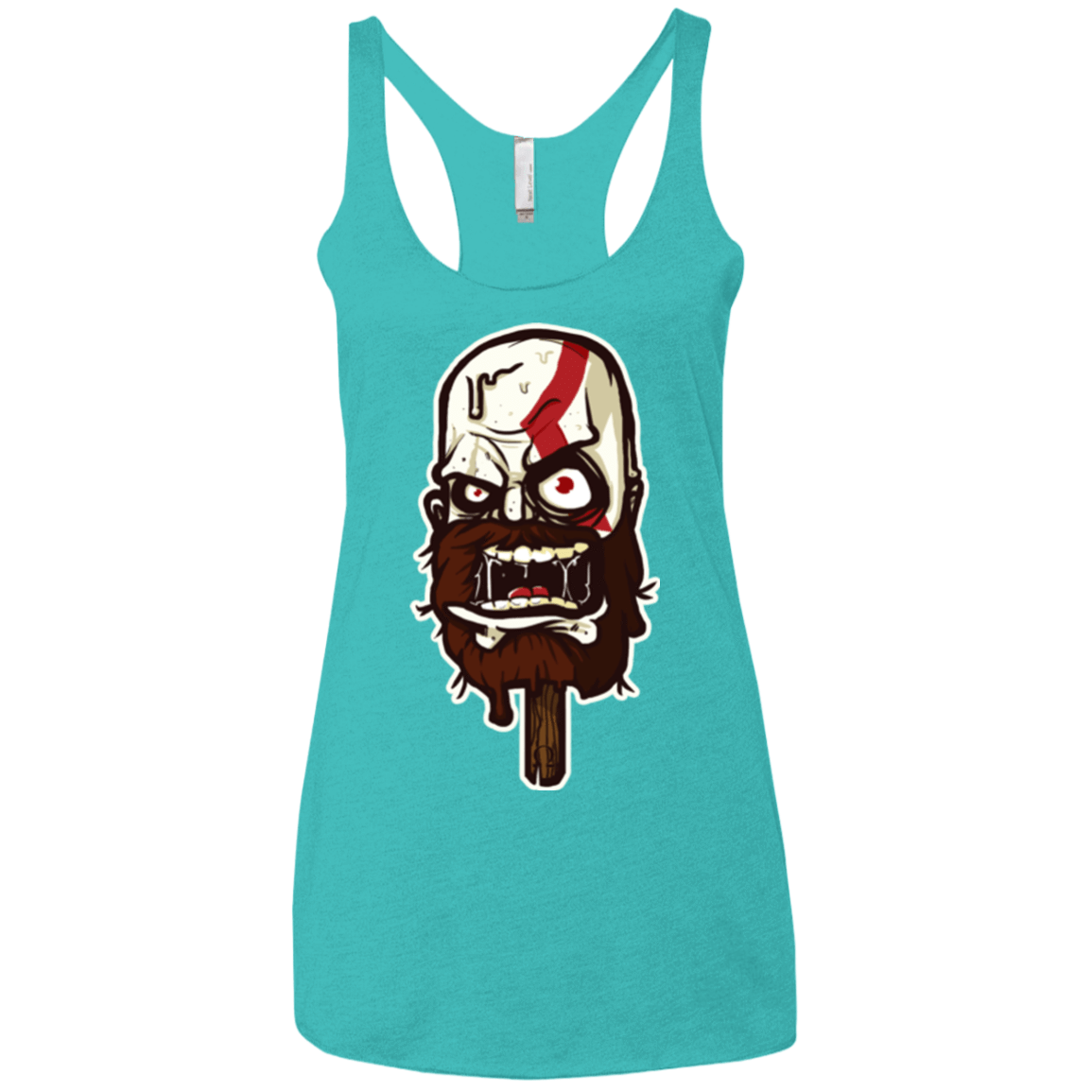 T-Shirts Tahiti Blue / X-Small Greek Ice Cream Women's Triblend Racerback Tank