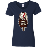 T-Shirts Navy / S Greek Ice Cream Women's V-Neck T-Shirt