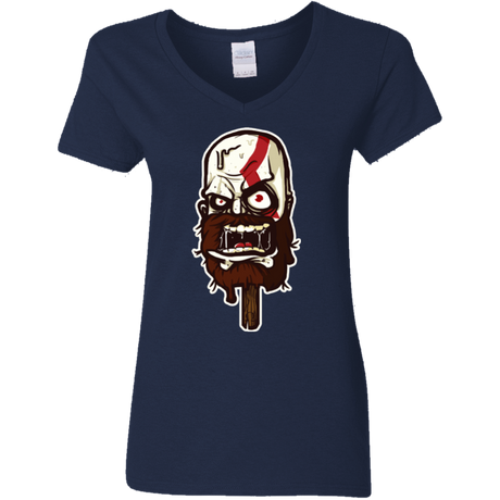 T-Shirts Navy / S Greek Ice Cream Women's V-Neck T-Shirt