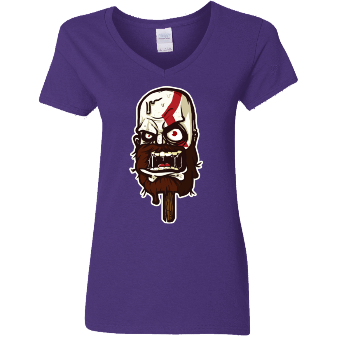 T-Shirts Purple / S Greek Ice Cream Women's V-Neck T-Shirt