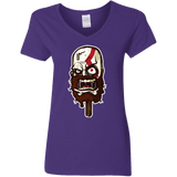 T-Shirts Purple / S Greek Ice Cream Women's V-Neck T-Shirt