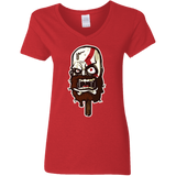 T-Shirts Red / S Greek Ice Cream Women's V-Neck T-Shirt