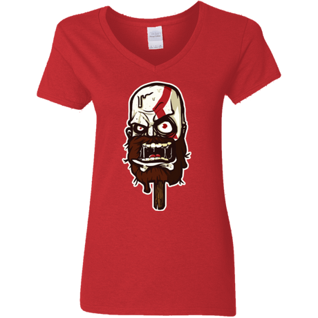 T-Shirts Red / S Greek Ice Cream Women's V-Neck T-Shirt