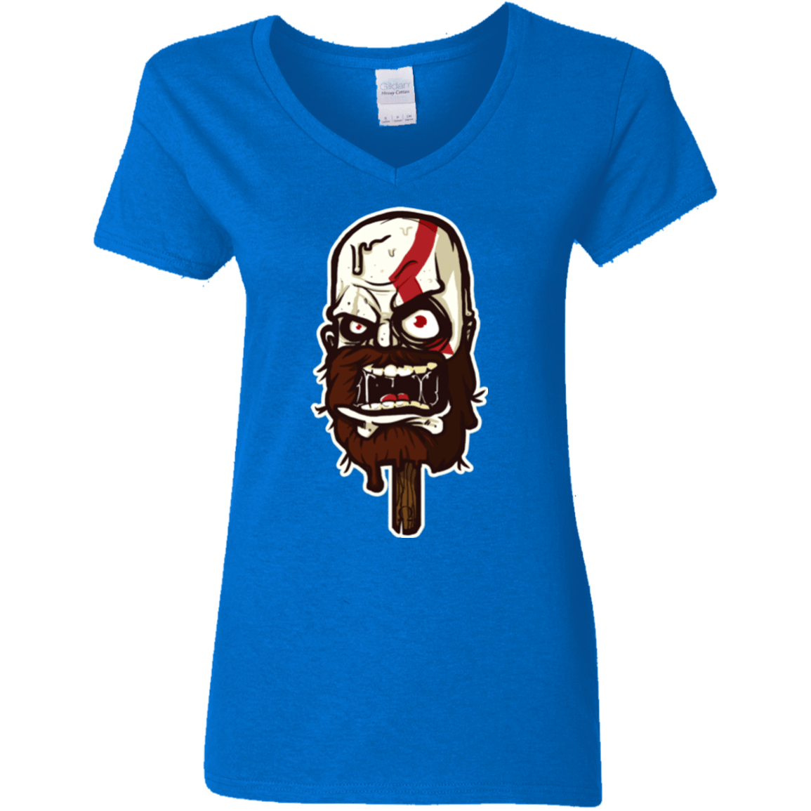 T-Shirts Royal / S Greek Ice Cream Women's V-Neck T-Shirt