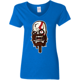 T-Shirts Royal / S Greek Ice Cream Women's V-Neck T-Shirt