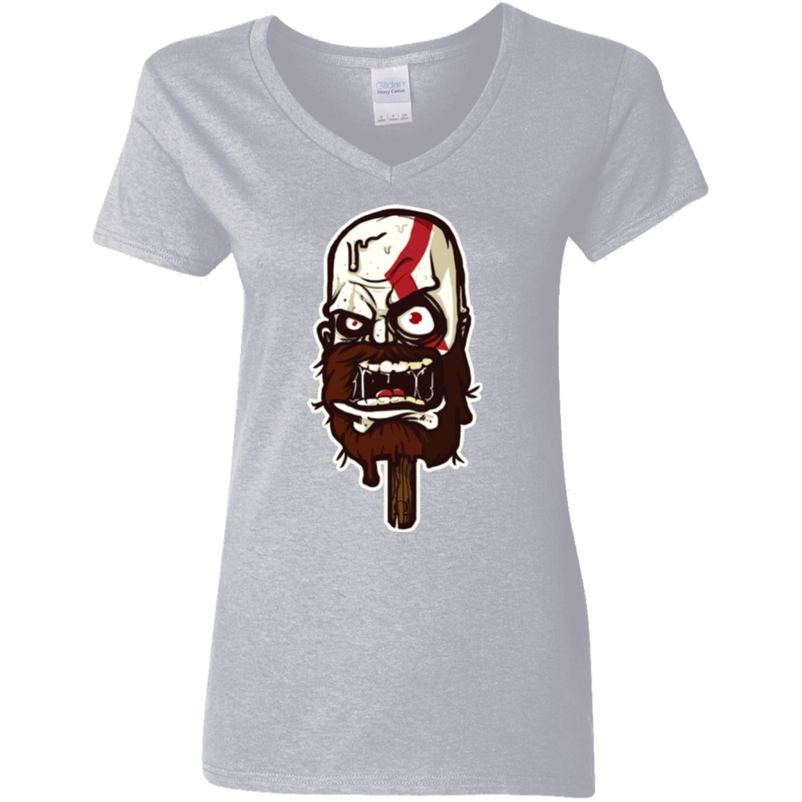 T-Shirts Sport Grey / S Greek Ice Cream Women's V-Neck T-Shirt