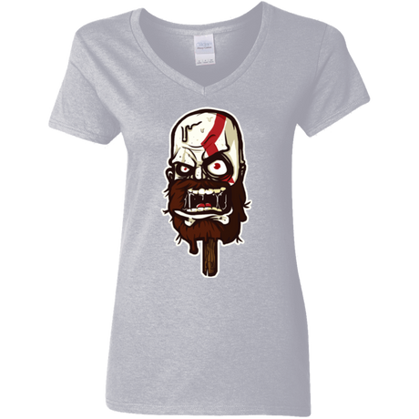 T-Shirts Sport Grey / S Greek Ice Cream Women's V-Neck T-Shirt