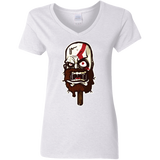 T-Shirts White / S Greek Ice Cream Women's V-Neck T-Shirt