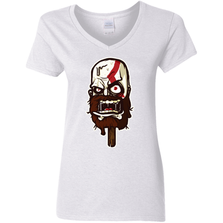 T-Shirts White / S Greek Ice Cream Women's V-Neck T-Shirt