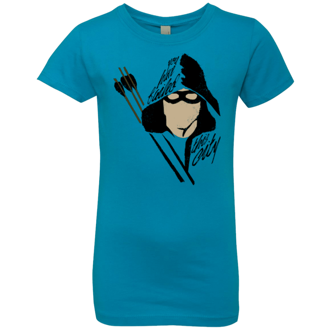 T-Shirts Turquoise / YXS Green Archer Girls Premium T-Shirt