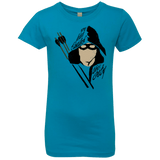 T-Shirts Turquoise / YXS Green Archer Girls Premium T-Shirt