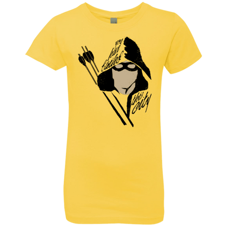T-Shirts Vibrant Yellow / YXS Green Archer Girls Premium T-Shirt
