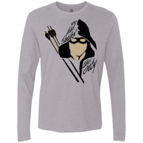 T-Shirts Heather Grey / Small Green Archer Men's Premium Long Sleeve