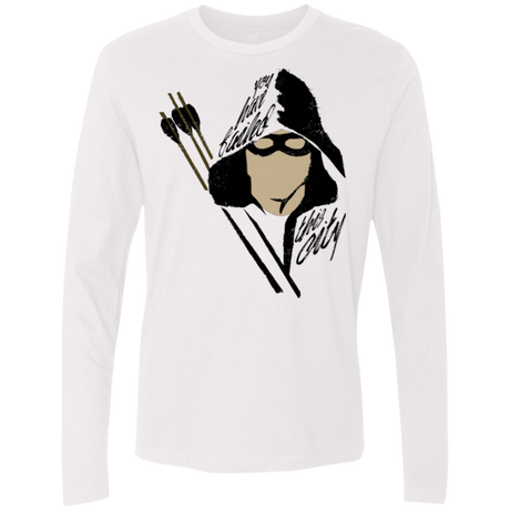 T-Shirts White / Small Green Archer Men's Premium Long Sleeve