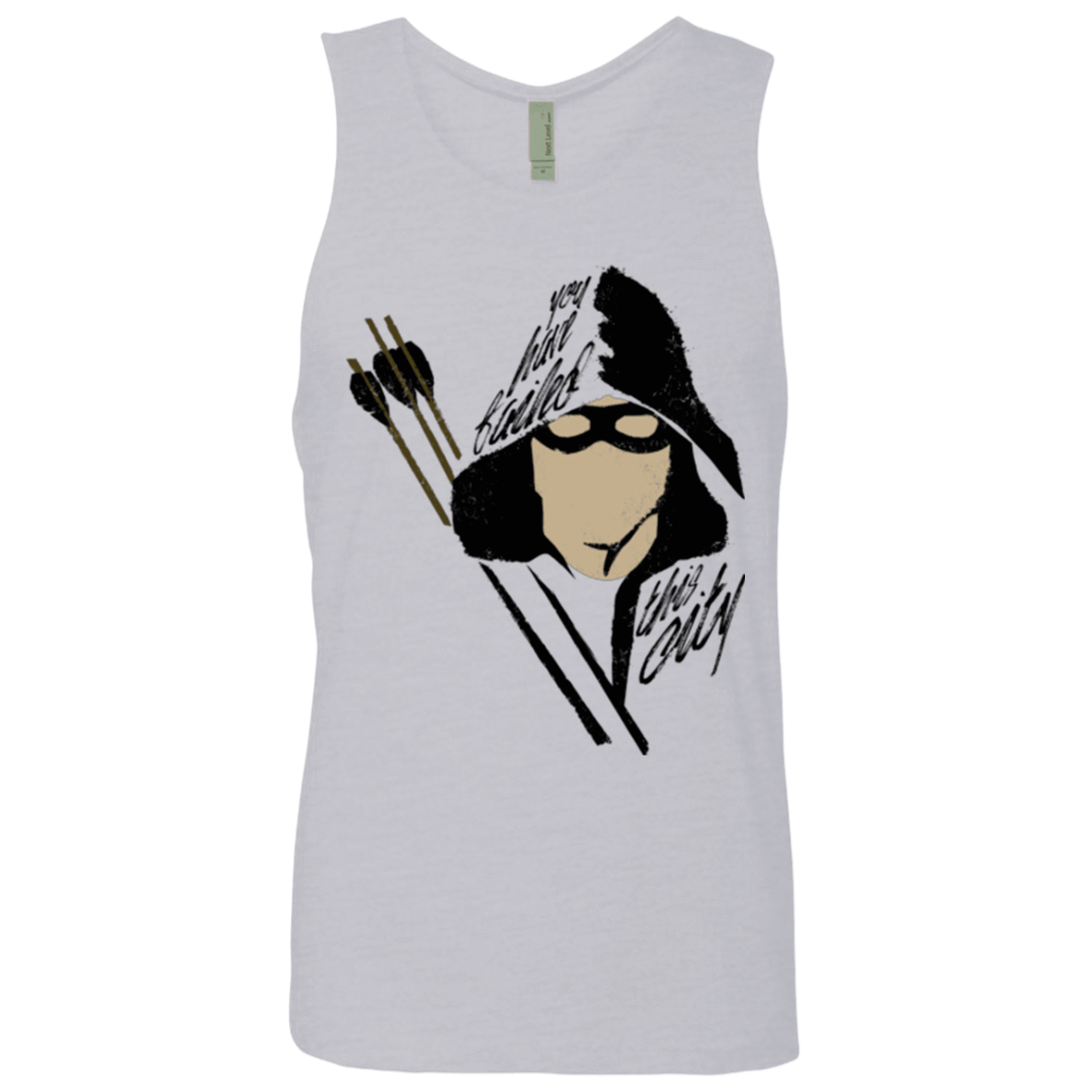 T-Shirts Heather Grey / Small Green Archer Men's Premium Tank Top
