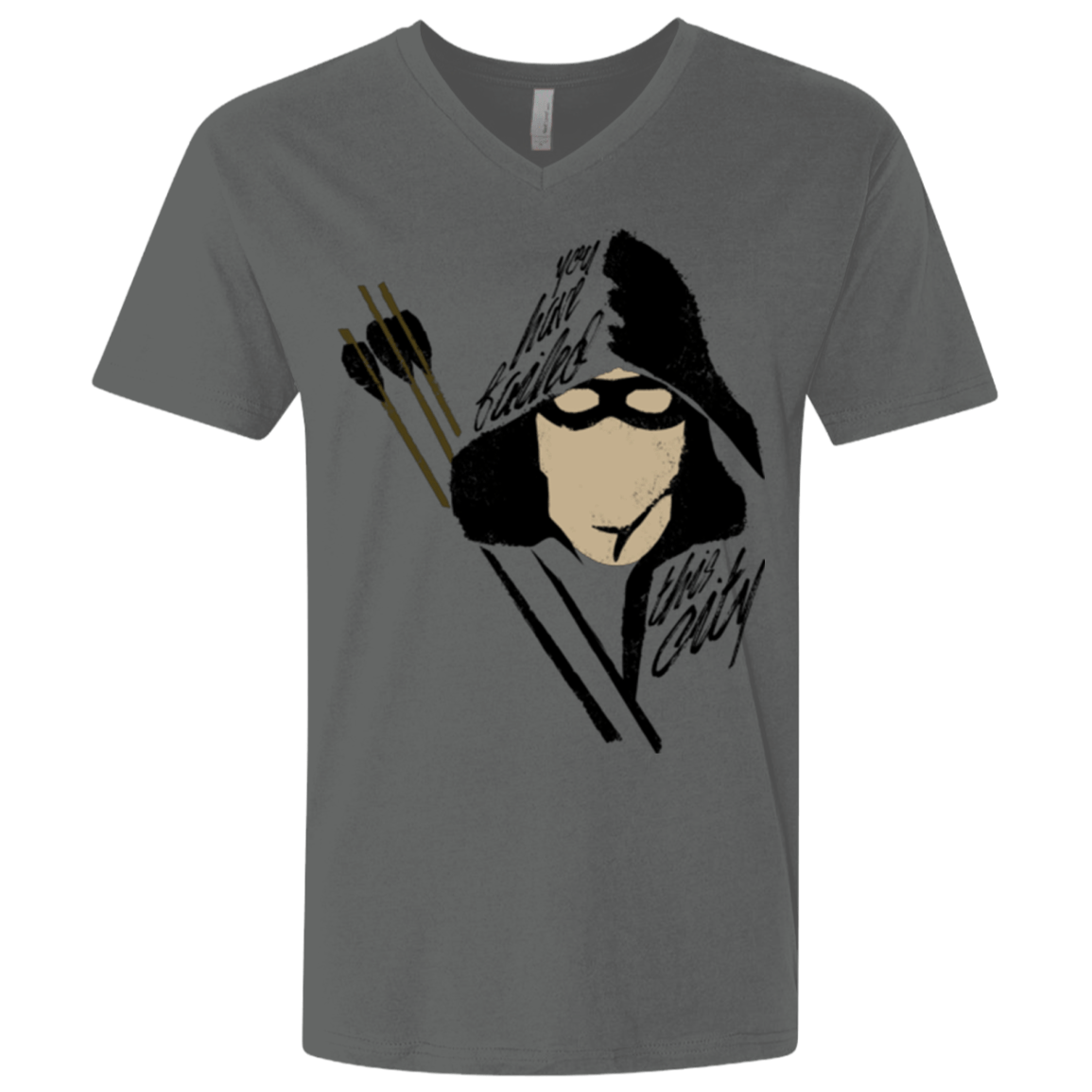 T-Shirts Heavy Metal / X-Small Green Archer Men's Premium V-Neck