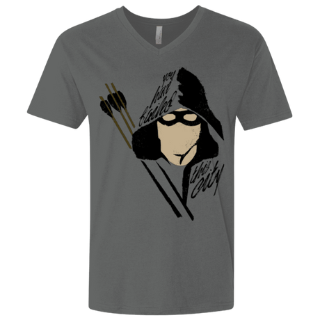 T-Shirts Heavy Metal / X-Small Green Archer Men's Premium V-Neck