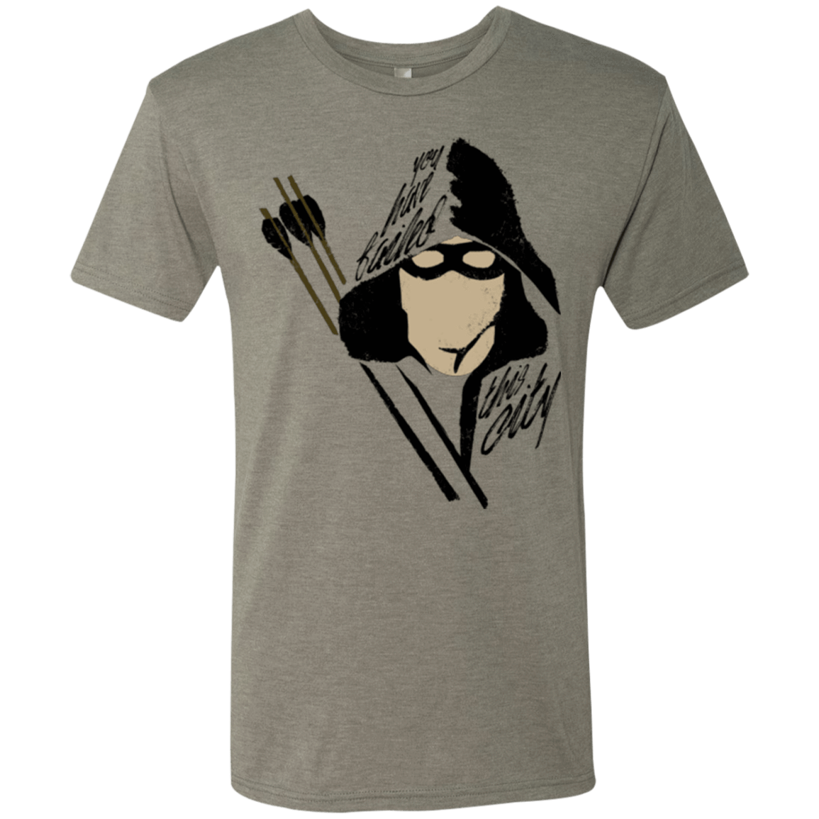 T-Shirts Venetian Grey / Small Green Archer Men's Triblend T-Shirt