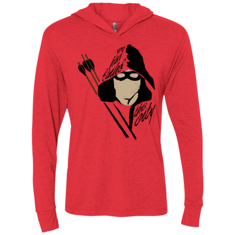T-Shirts Vintage Red / X-Small Green Archer Triblend Long Sleeve Hoodie Tee