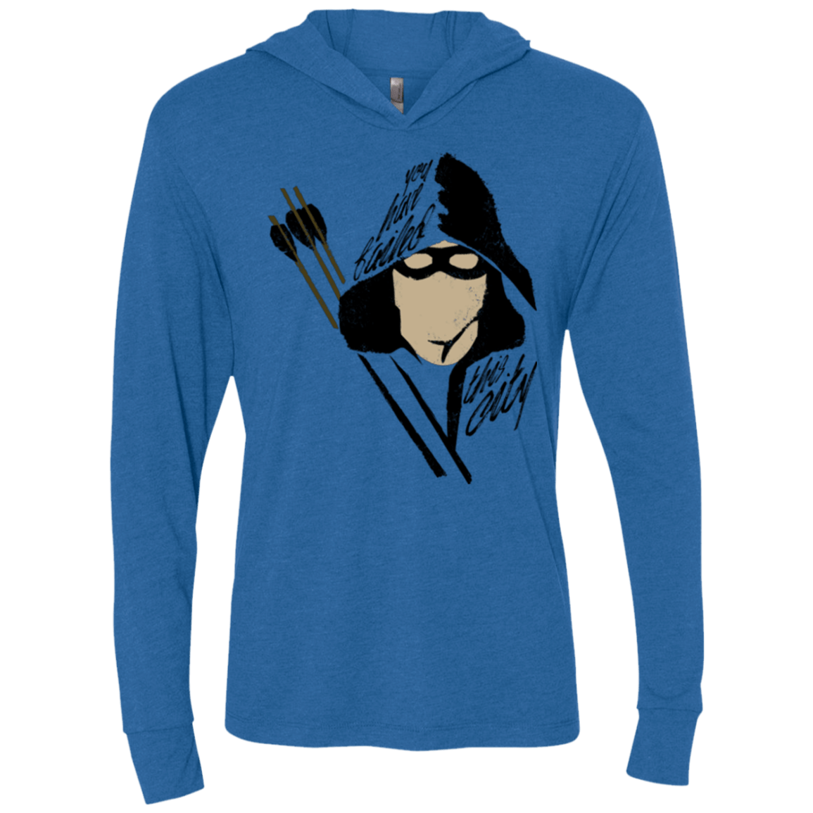 T-Shirts Vintage Royal / X-Small Green Archer Triblend Long Sleeve Hoodie Tee