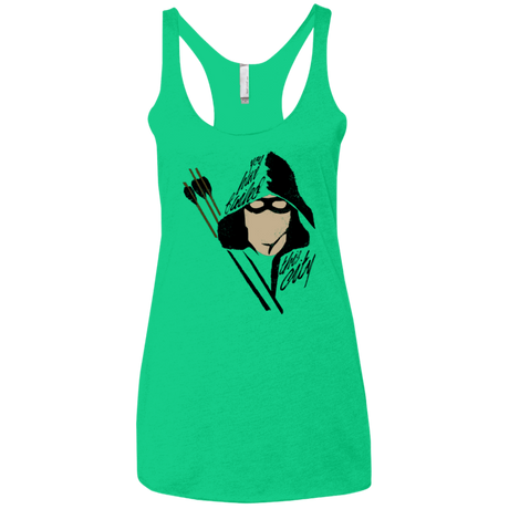 T-Shirts Envy / X-Small Green Archer Women's Triblend Racerback Tank
