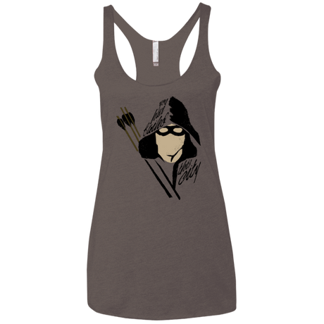 T-Shirts Macchiato / X-Small Green Archer Women's Triblend Racerback Tank