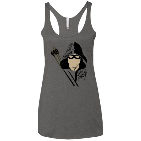 T-Shirts Premium Heather / X-Small Green Archer Women's Triblend Racerback Tank
