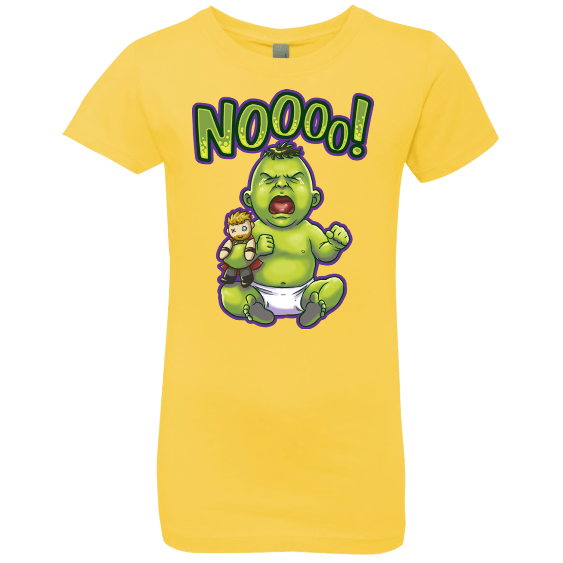 T-Shirts Vibrant Yellow / YXS Green Crybaby Girls Premium T-Shirt