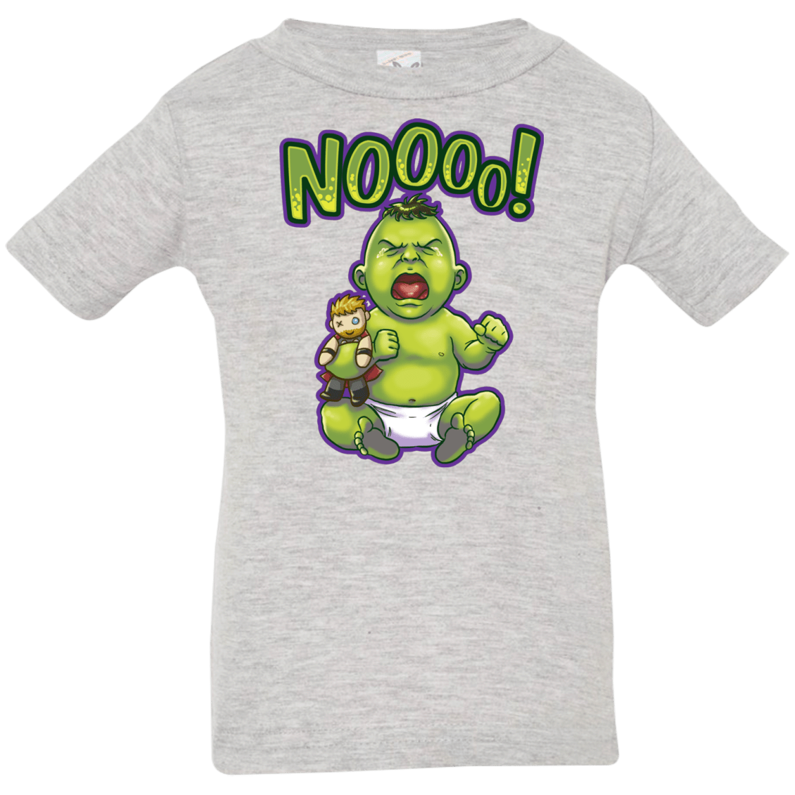 T-Shirts Heather Grey / 6 Months Green Crybaby Infant Premium T-Shirt