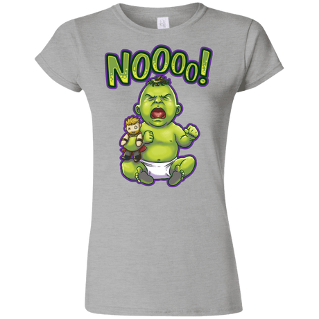 T-Shirts Sport Grey / S Green Crybaby Junior Slimmer-Fit T-Shirt