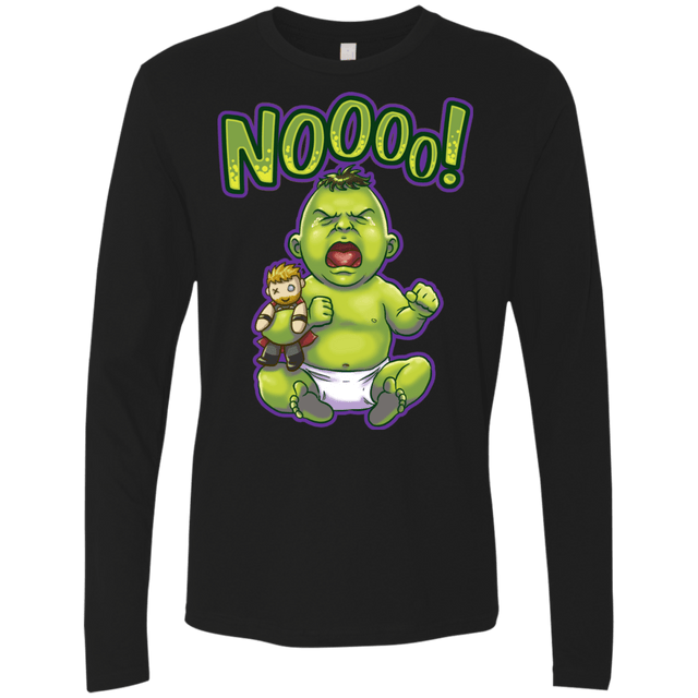 T-Shirts Black / S Green Crybaby Men's Premium Long Sleeve