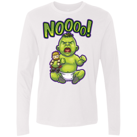 T-Shirts White / S Green Crybaby Men's Premium Long Sleeve