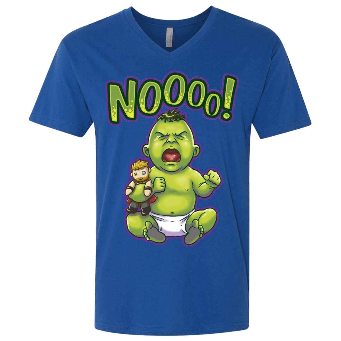 T-Shirts Royal / X-Small Green Crybaby Men's Premium V-Neck