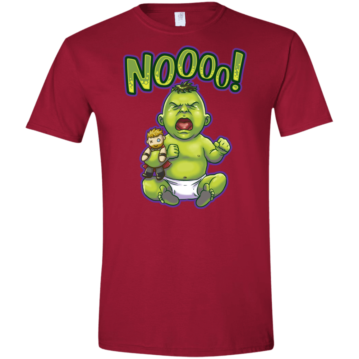 T-Shirts Cardinal Red / S Green Crybaby Men's Semi-Fitted Softstyle