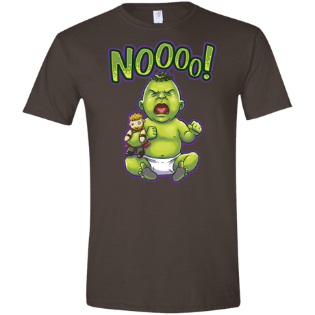 T-Shirts Dark Chocolate / S Green Crybaby Men's Semi-Fitted Softstyle