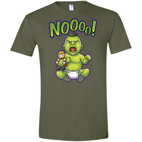 T-Shirts Military Green / S Green Crybaby Men's Semi-Fitted Softstyle