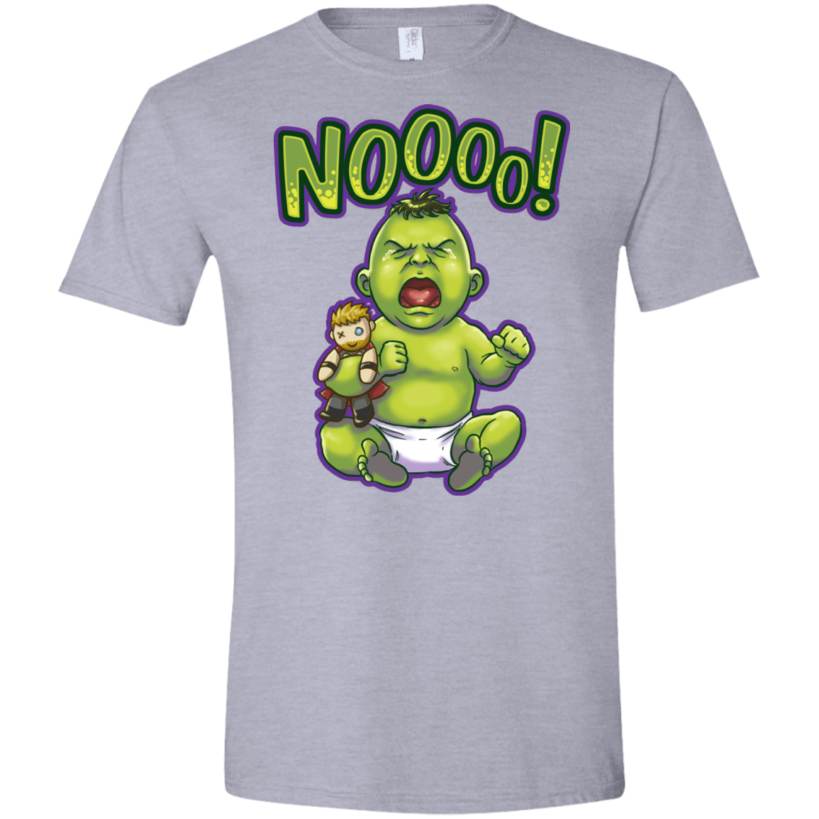 T-Shirts Sport Grey / X-Small Green Crybaby Men's Semi-Fitted Softstyle