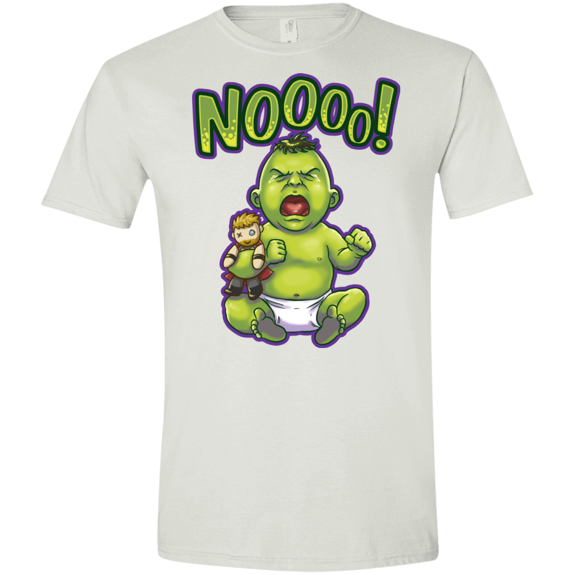 T-Shirts White / X-Small Green Crybaby Men's Semi-Fitted Softstyle