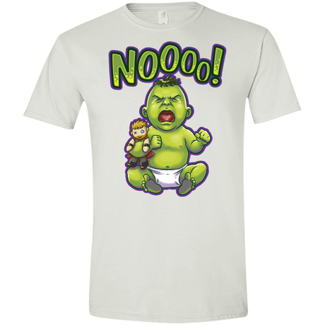 T-Shirts White / X-Small Green Crybaby Men's Semi-Fitted Softstyle