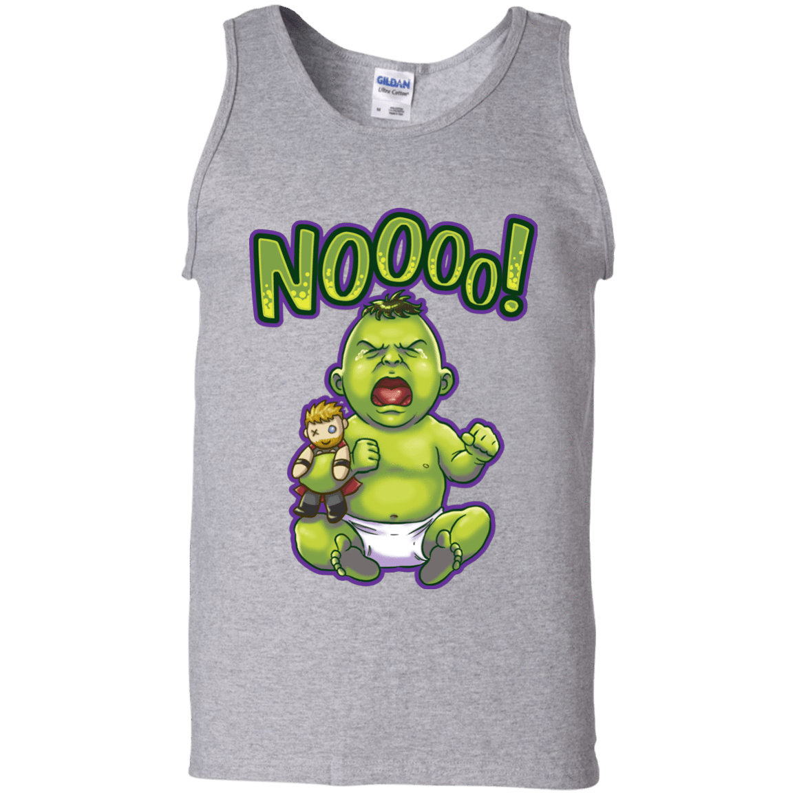 T-Shirts Sport Grey / S Green Crybaby Men's Tank Top