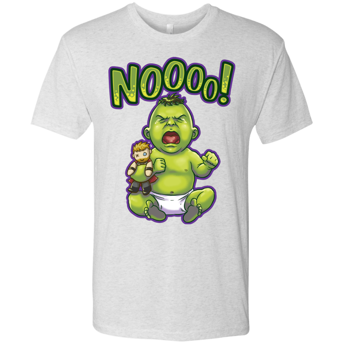 T-Shirts Heather White / S Green Crybaby Men's Triblend T-Shirt