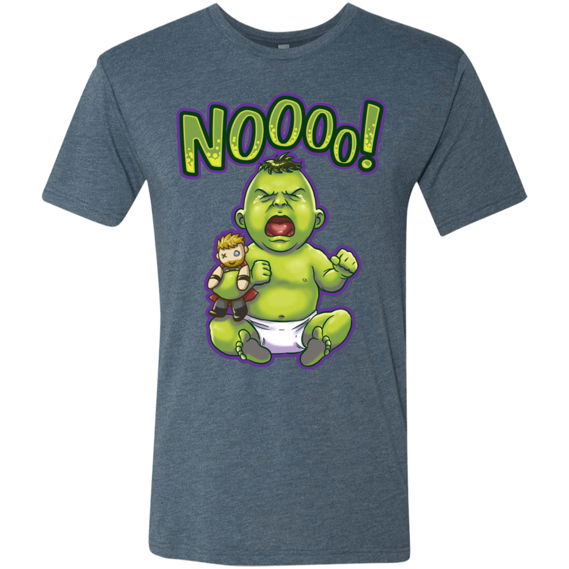 T-Shirts Indigo / S Green Crybaby Men's Triblend T-Shirt