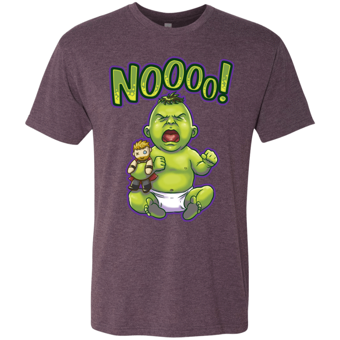 T-Shirts Vintage Purple / S Green Crybaby Men's Triblend T-Shirt