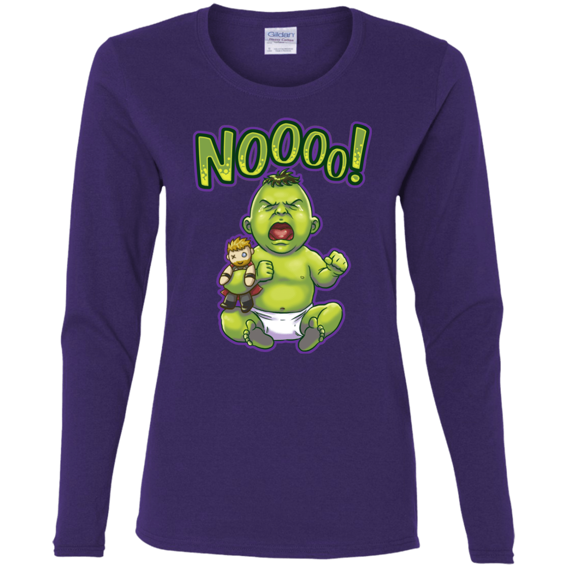 Green Crybaby Women's Long Sleeve T-Shirt