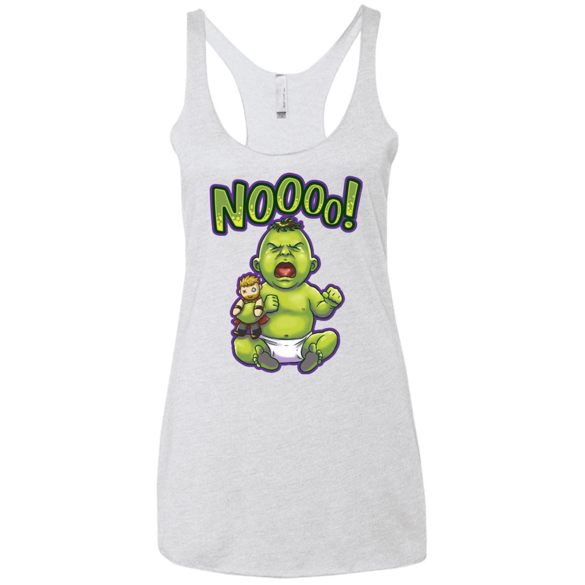 Green Crybaby Women's Triblend Racerback Tank