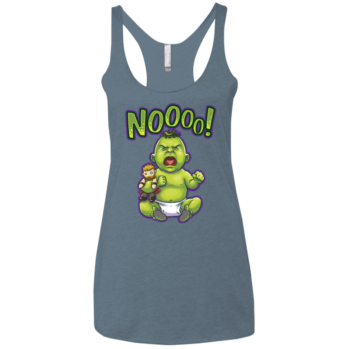 Green Crybaby Women's Triblend Racerback Tank